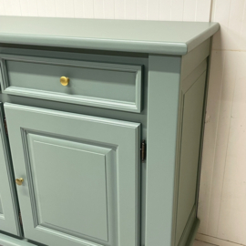Restyle dressoir groen & messing