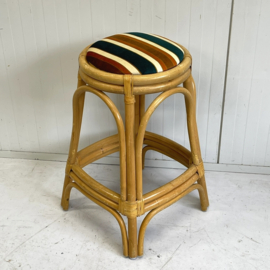Vintage barkruk opnieuw bekleed