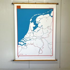 Vintage schoolkaart XXL