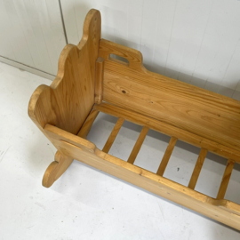 XL houten poppenwieg