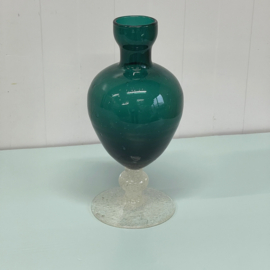 Groen glazen karaf/vaas