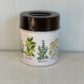 Vintage planten blik
