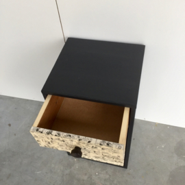 Strip kastje zwart-wit