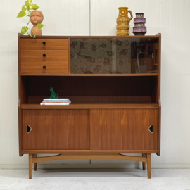 Vintage highboard wandkast