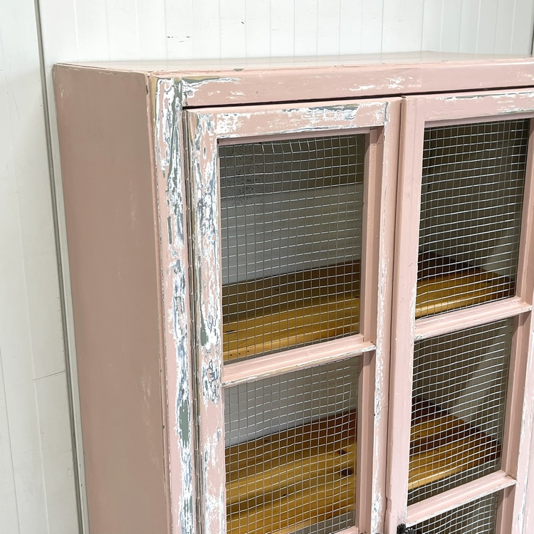 Brocante vitrinekast gaas
