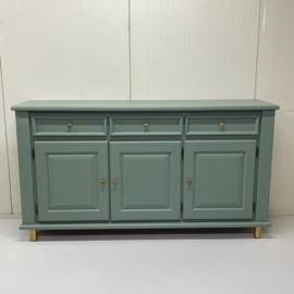 Restyle dressoir groen & messing