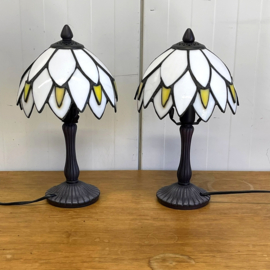 Set 2 Tiffany tafellampjes