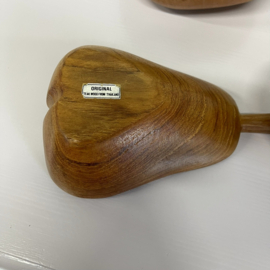 Set teakhouten snackschaaltjes