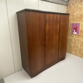 Vintage mid-century kledingkast