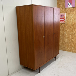 Midcentury 3 deurs kledingkast