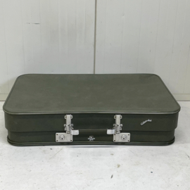Groene vintage koffer