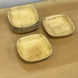 Set 6 bamboe snackschaaltjes