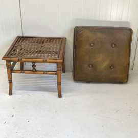 Kruk/hocker leren kussen