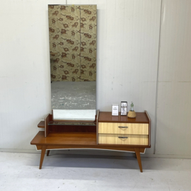 Vintage kaptafel met spiegel
