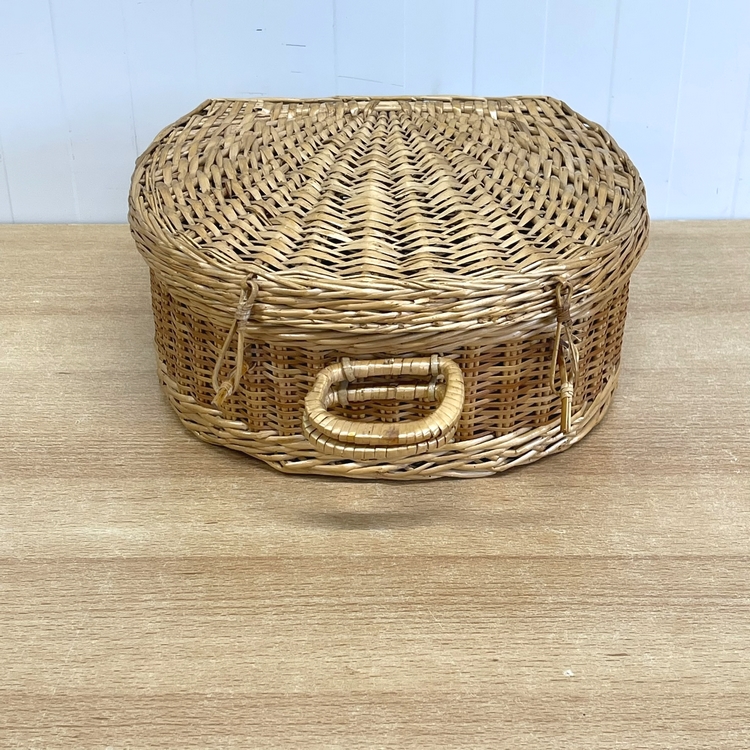 Rond rotan mandje