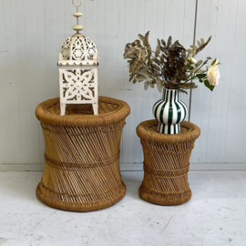 Set 2 jute tafeltjes