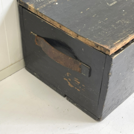 Brocante zwarte kist