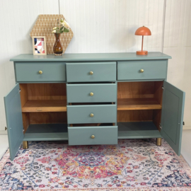 Restyle dressoir & messing knop/poot