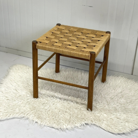 Hout/touw krukje