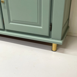 Restyle dressoir groen & messing