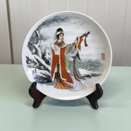 Oud Chinees bordje & standaard