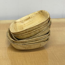 Set 6 bamboe snackschaaltjes
