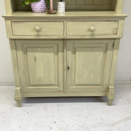 Brocante buffetkast lindegroen