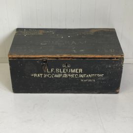Brocante zwarte kist