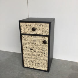 Strip kastje zwart-wit