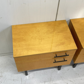 Set vintage nachtkastjes