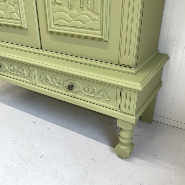 Restyle olijf jachtkast hertjes