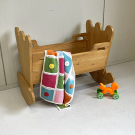 XL houten poppenwieg