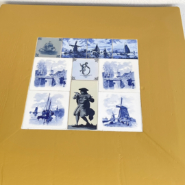 Okergeel/Delft salontafel