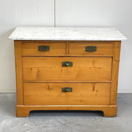 Antieke marmer ladekast/commode