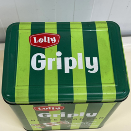 Groot vintage reclame blik snoepjes