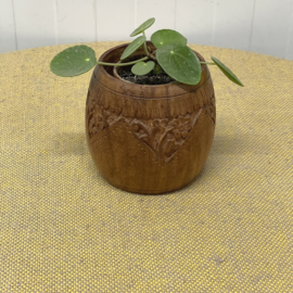 Houten bloempotje