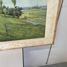 Brocante schoolplaat Haarlemmermeer