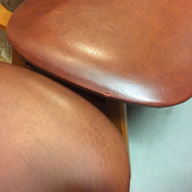 4 Midcentury stoelen