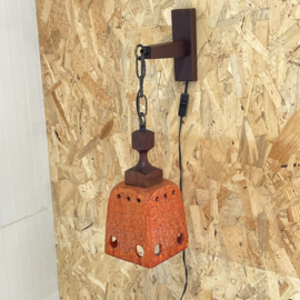 Vintage keramiek wandlamp