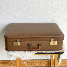 Bruine vintage koffer