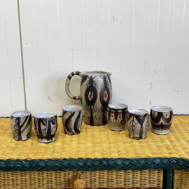 Set kan & 6 bekers