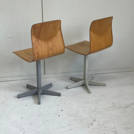 Vintage schoolstoeltje