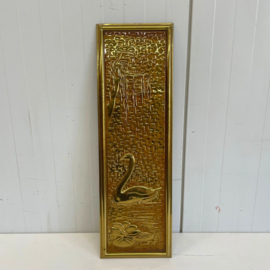 Koperen wandplaquette