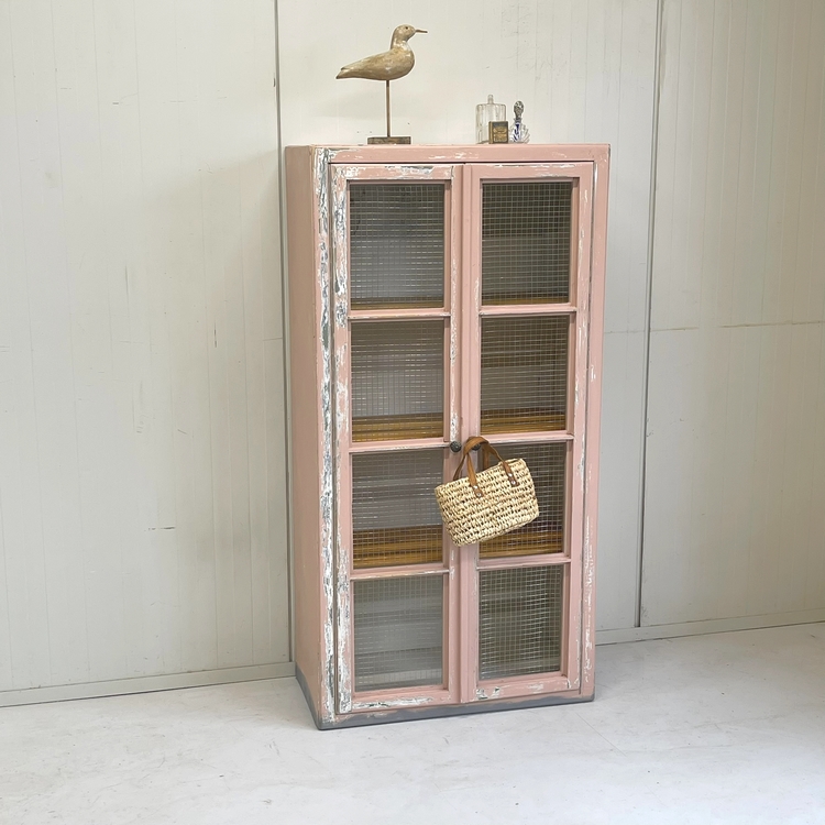 Brocante vitrinekast gaas