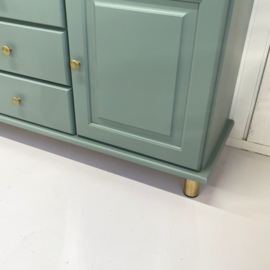 Restyle dressoir & messing knop/poot