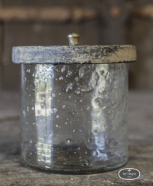 `Glazen potjes met deksel     (set van 2)
