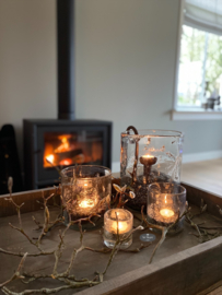Windlicht metal chips 25/20 van Puur Wonen