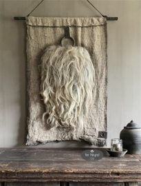 Wanddoek shabby met schapentoef van GG