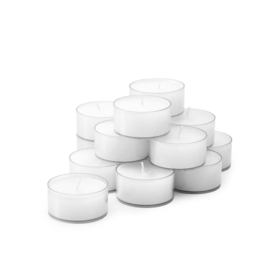 Waxinelichtjes wit 4 cm (60 stuks)