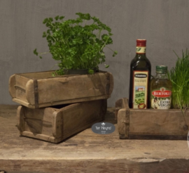 Oude houten steenmal enkel